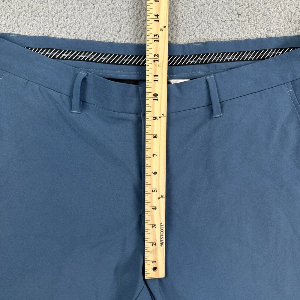Primo Golf Pants Men 40 Short Blue Jogger Performance Tapered Stretch Ankle Zip